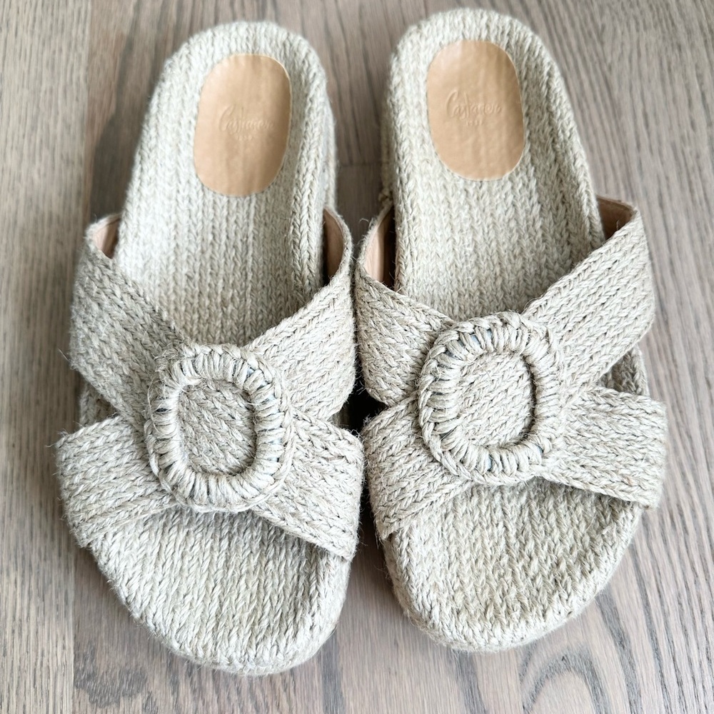 Castaner Zuchi Raffia Platform Espadrille Sandals - Picture 3 of 9